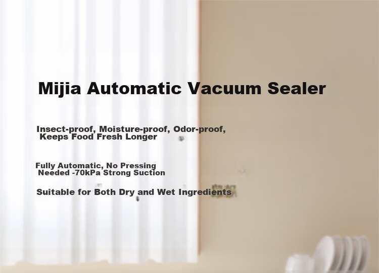 Mijia Xiaomi Vacuum Sealer Dual-Use Automatic Food Preservation Machine Household Small Fully Automatic Press-Free Sealing Machine 1
