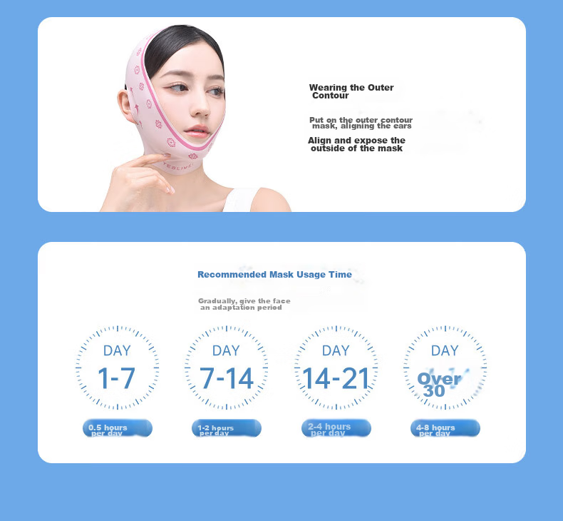 Yishu Beauty Lifting Face Mask Facial Lift Firming V-Line Slimming Band Anti-Wrinkle Gift 18