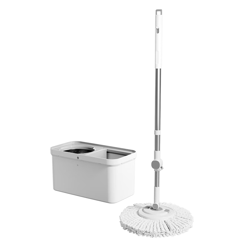 JD Jingzao 36cm Rotating Mop Household Hands-Free Washing Floor Cleaning Tool with Bucket and 2 Mop Cloths
