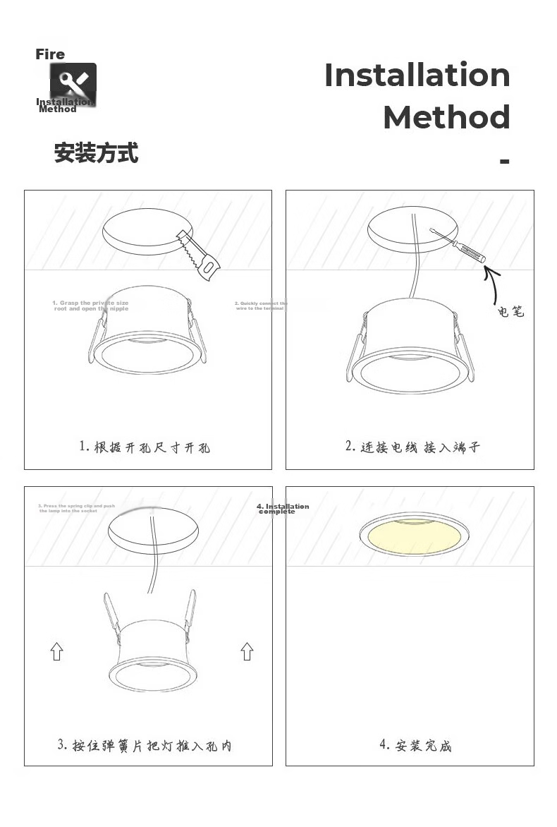 JIAOJIAOZHE Anti-Glare Downlight, Recessed LED Ceiling Light, Hallway Light, Entrance Light, Living Room Light without Main Light, 7W Black Cup, 4000K 22