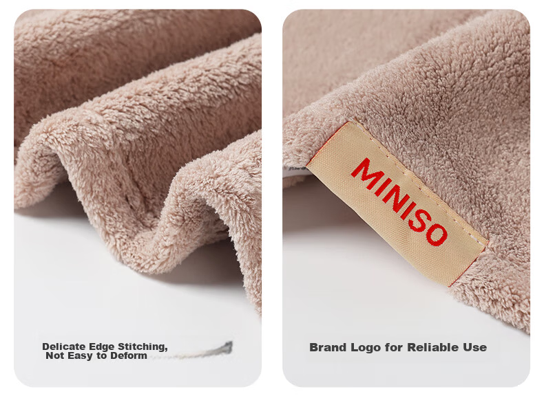 MINISO Towels, 3 Pack, Class A Absorbent, for Face Washing And Bathing, Home Use, Hair Drying, Large Face Towels, Soft, for Men And Women, Couples, Blue + Beige + Gree 14