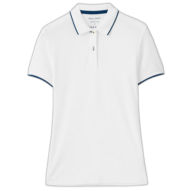 Giordano Women's Polo Shirt, Summer New Style, Turn-Down Collar Top, Pique Fabric Slim-Fit Short-Sleeve POLO Shirt for Women, 05311399