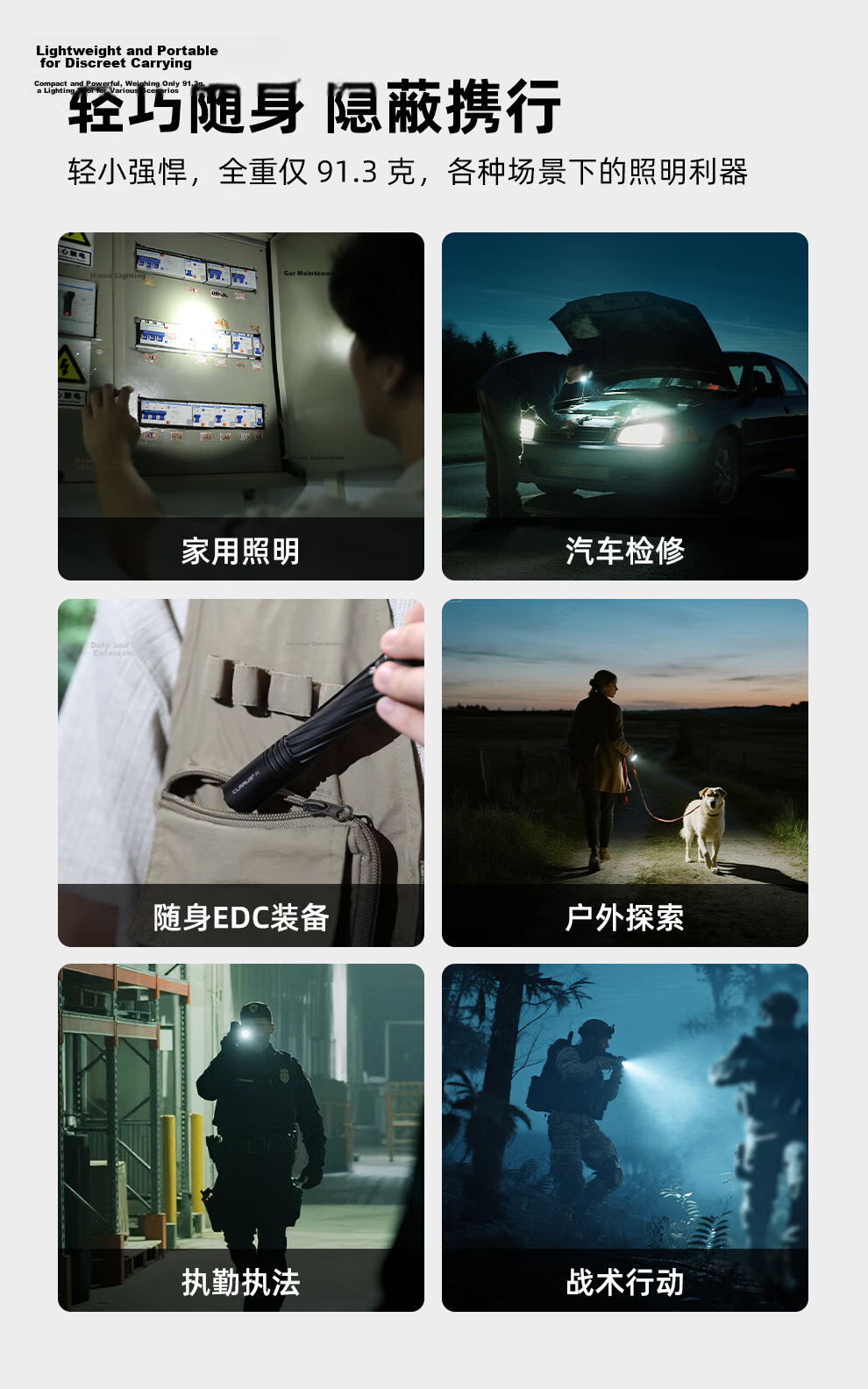 KLARUS P2 Portable High Brightness Flashlight Long Range Outdoor Rechargeable Ultra-Long Battery Life 2025 New Model 12