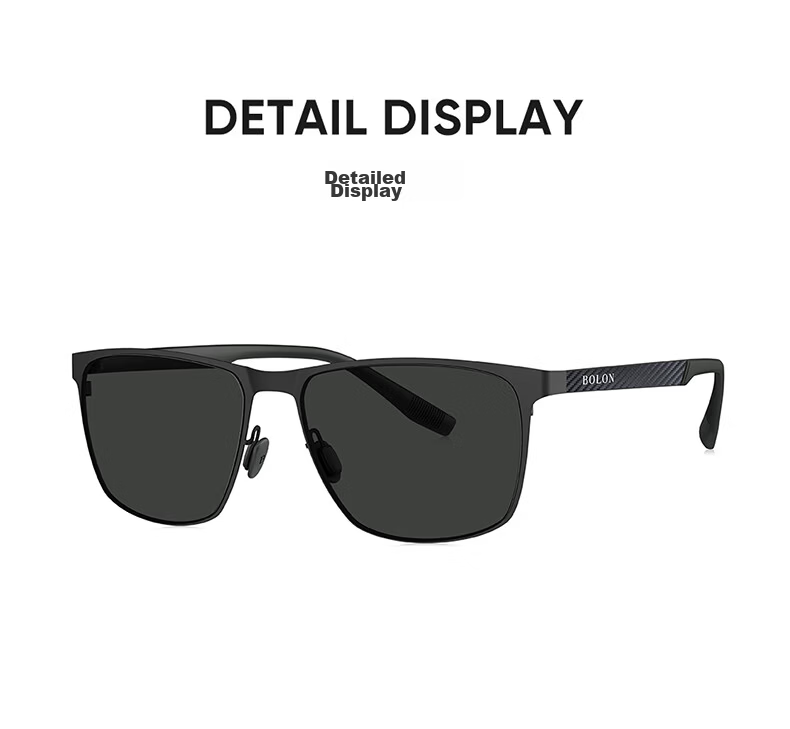 BOLON Polarized Fishing Glasses, Square Frame Sunglasses for Driving, Men's Sunglasses BL8125 C10 3