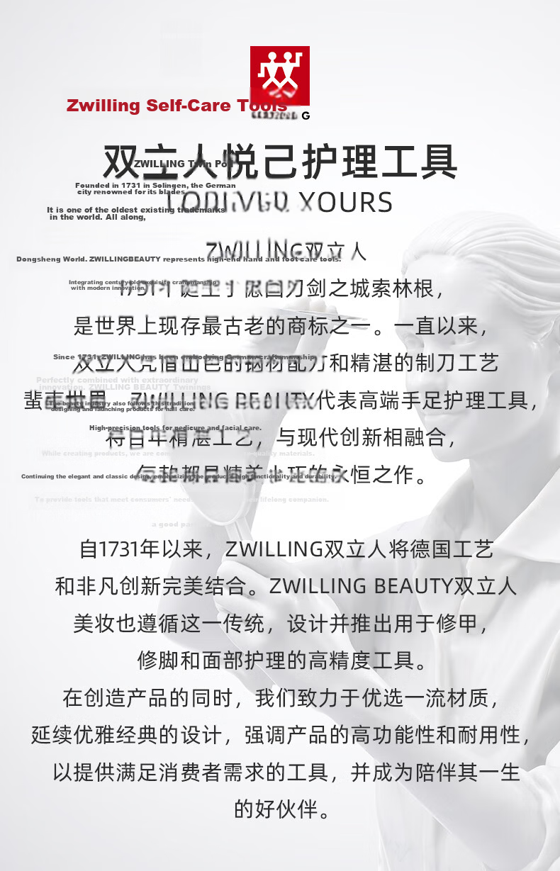 Zwilling German Stainless Steel Eyebrow Razor with Protective Guard, Safe for Beginners, Professional Facial Grooming Knife, Gift Edition 19