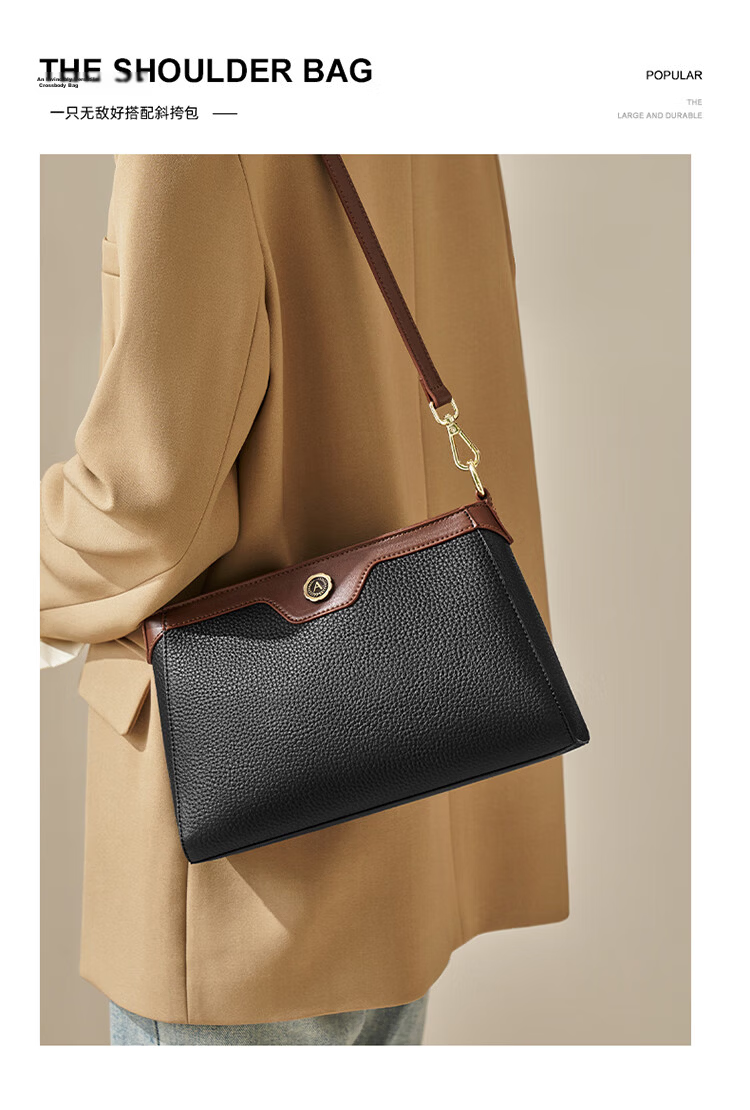 Aokang Women's Trendy Cowhide Phone Bag Premium Small Square Light Luxury Crossbody Shoulder Bag Birthday Gift for Mom and Wife 17