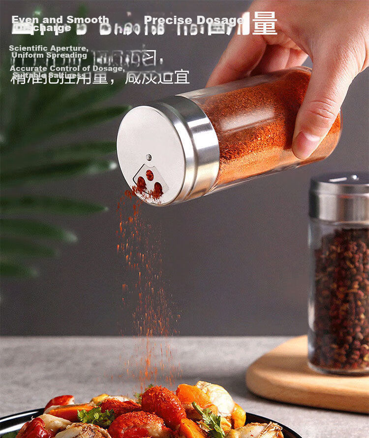 Mengtin Spice Jars Salt Container Seasoning Bottles Kitchen Household Moisture-Proof Insect-Proof Seasoning Bottles Set of 4 3