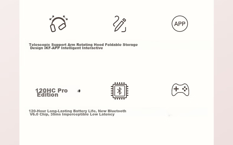 IKF T1 Max Active Noise Cancelling Headphones Bluetooth 2026 New Model Bluetooth 6.0 Wireless Wired HIFI Sound Quality Gaming Low Latency Ultra-Long Battery Life Cloud Rock White 52