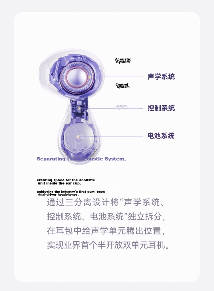 HUAWEI FreeBuds 6 Yuexiang Earphones, Bluetooth Semi-Open Headphones, Two-Way Silent Communication, Translation Function, Water Drop Earphones, Rose Gold 16