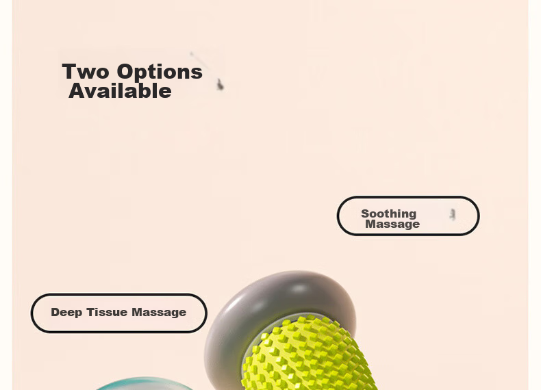 Duweike Foot Massage Roller Plantar Fascia Ball Flat Foot Relaxation Fitness Home Use Mint Green Wolf Tooth Model 6