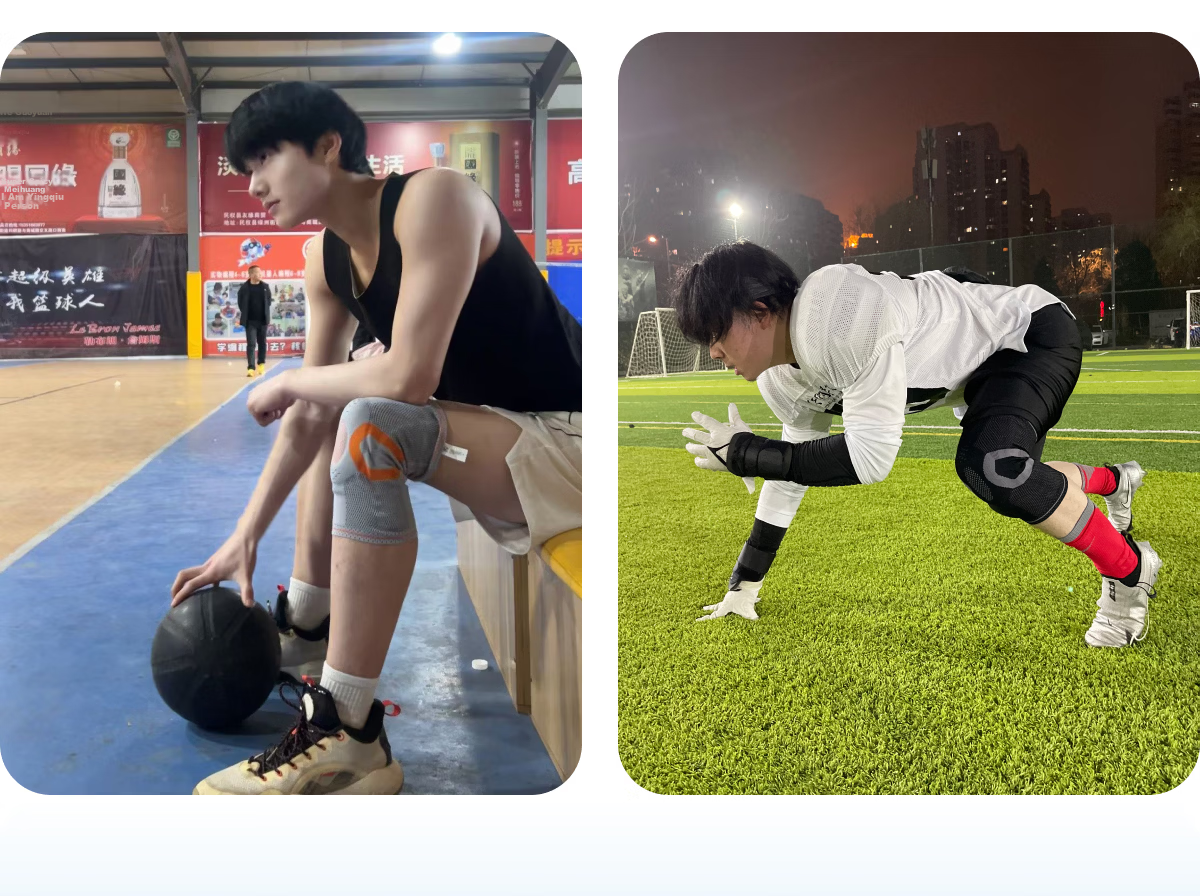 LP Sports Knee Brace with Double Spring Support for Basketball, Running, Outdoor Protection Equipment 170xt Black Precision XL 20