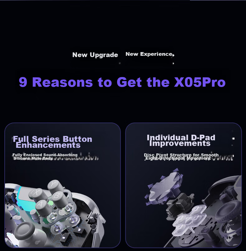 EasySMX Yishu Ma Jueying X05pro Game Controller, PC Computer Peripheral, Black Myth: Wukong Steam Endless Legend, Bluetooth Switch 2nd Generation Wireless, Mobile Phone IPad Silent Controller, Black 5
