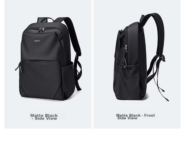 GOLF Men's Large Capacity Backpack Water-Resistant 15.6-inch Laptop Student Casual Travel Bag 19