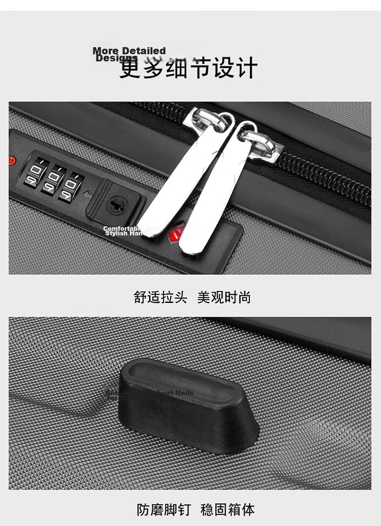 Jiwa Luggage Men's Large Capacity 20-Inch Carry-On Small Lightweight Trolley Case Women's Password Travel Suitcase 18