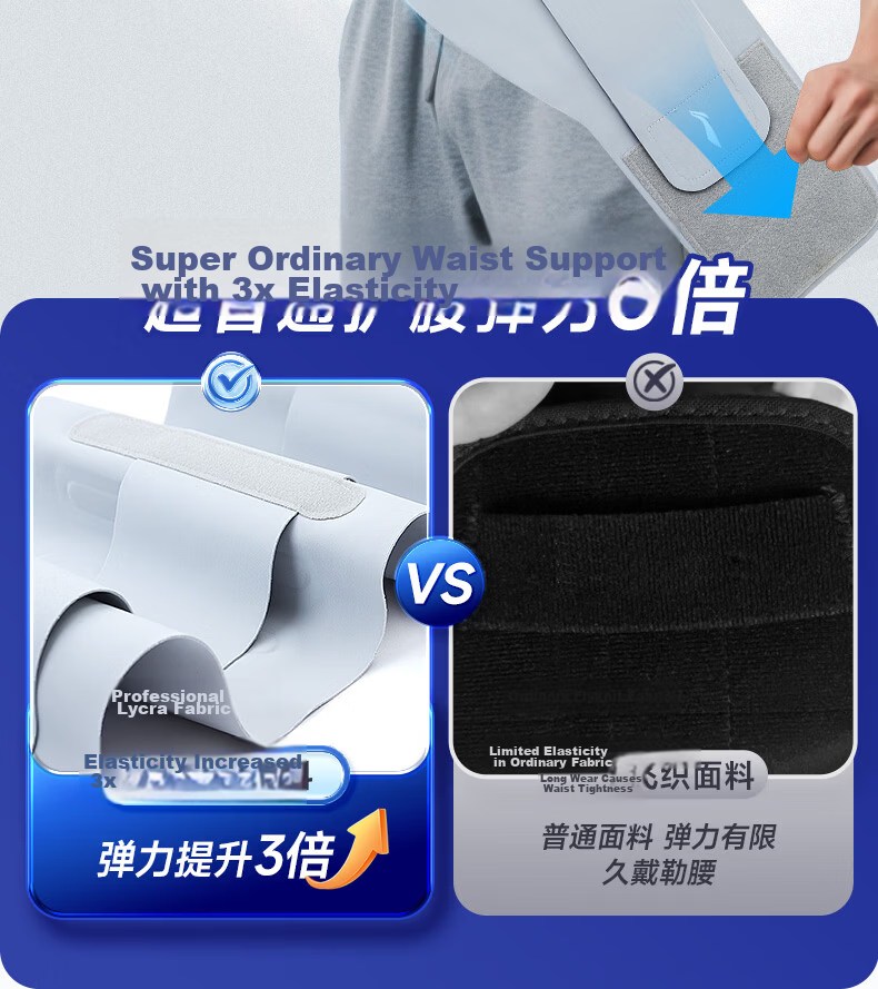 Li-Ning Back Support Belt for Summer, Lumbar Disc Herniation, Muscle Strain, Sports, Prolonged Sitting, Waist Support, Spine Brace for Men And Women, Fitness-Specific 17