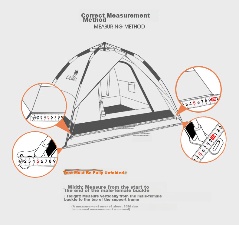 CAMEL Outdoor Black Gel Sun Protection Tent, Fully Automatic Portable Folding Thickened Rainproof Camping Equipment, A1S3NA111-3 20