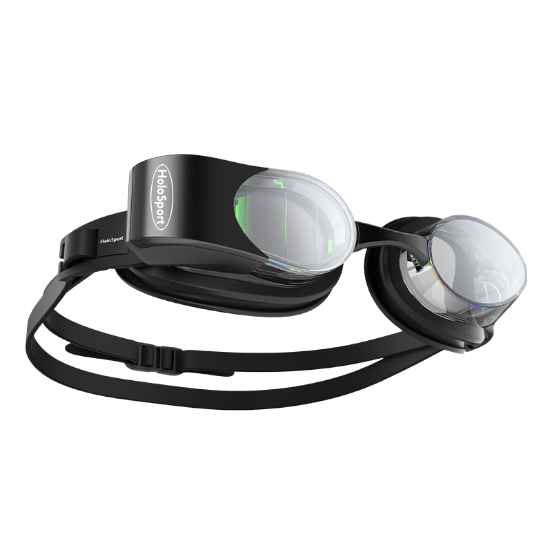 Guangli Holoswim 2 Pro AR Smart Swimming Goggles, Black, High-Definition Anti-Fog Swimming Glasses, Prescription Available for Men And Wome