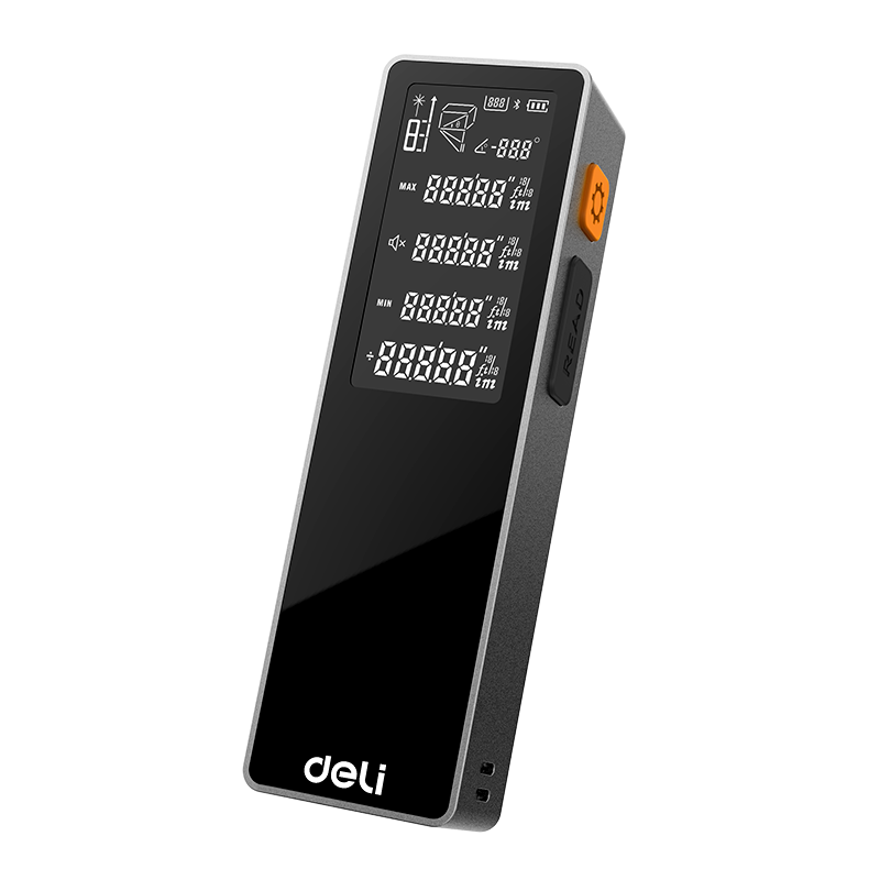Deli Mini Laser Distance Meter 40m Handheld High-Precision Electronic Ruler with Handwriting Pen Infrared Room Measurement Device