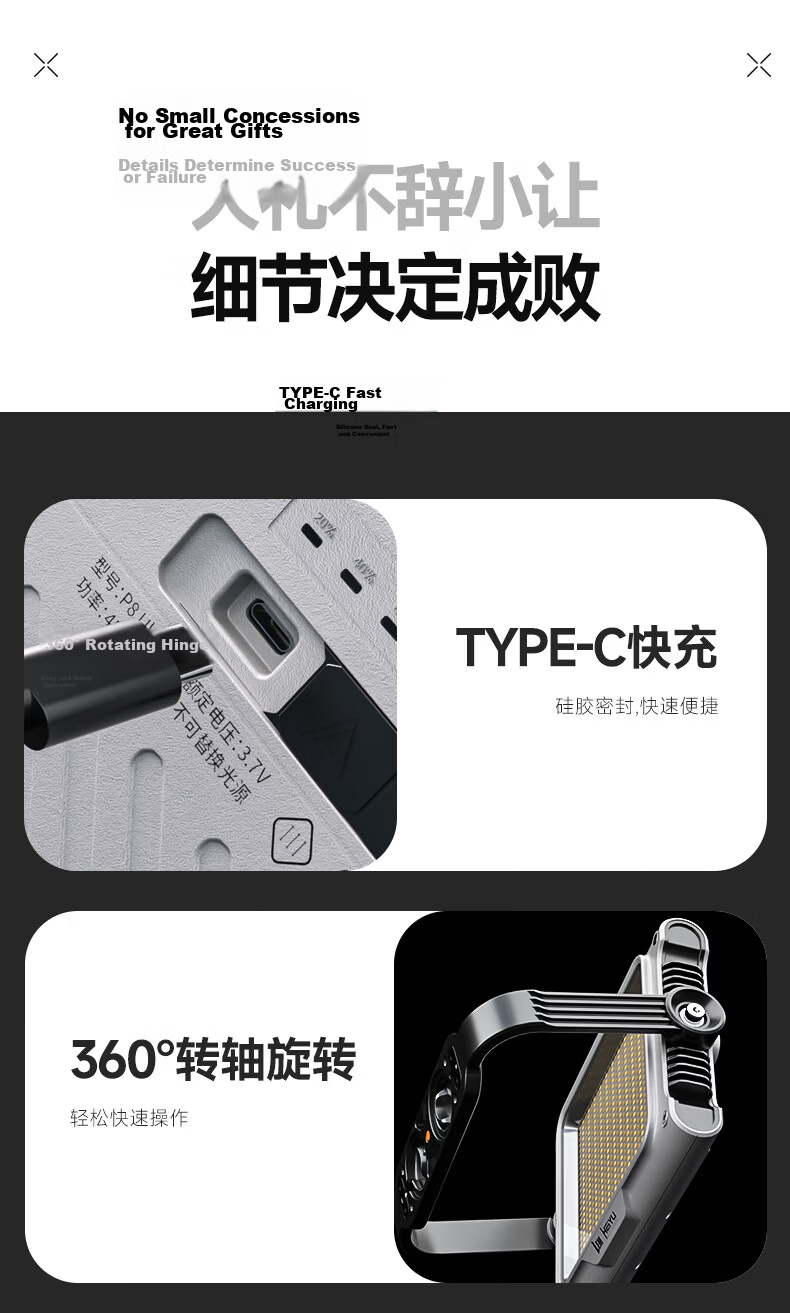 LEM Rechargeable Camping Light Long-lasting Super Bright Emergency Floodlight for Night Market and Construction Site 21
