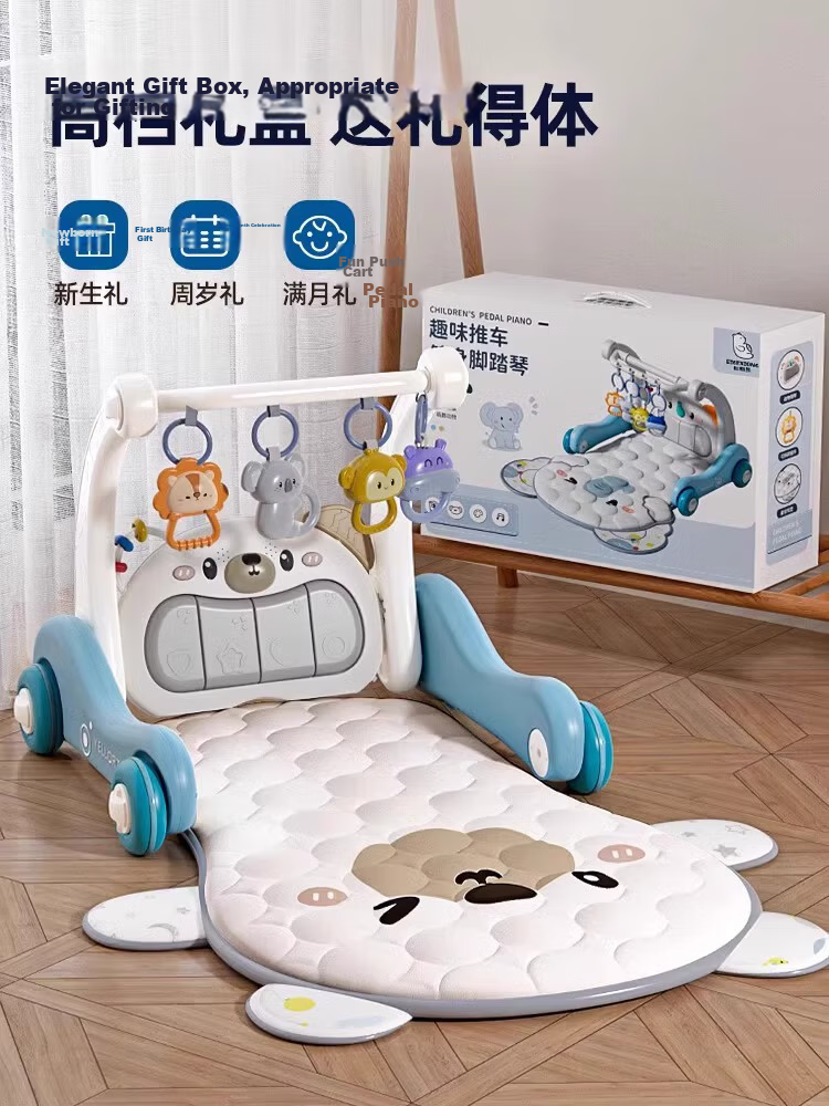AoZhiJia Children's Toys, 1-3 Years Old Baby Walker, Push Cart, Game Table, First Birthday Gift Box, 1-Year Baby Birthday Present 6