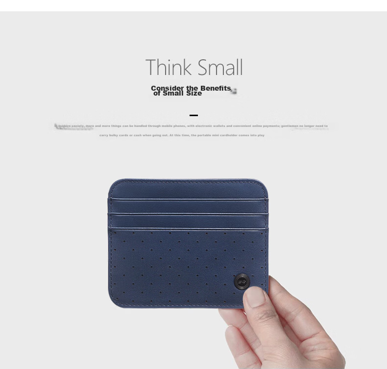 BVP Men's Card Holder, Unisex Slim Style with Multiple Card Slots, Top-Grain Leather, Bank Card Case, Business Card Holder, Birthday Gift 4