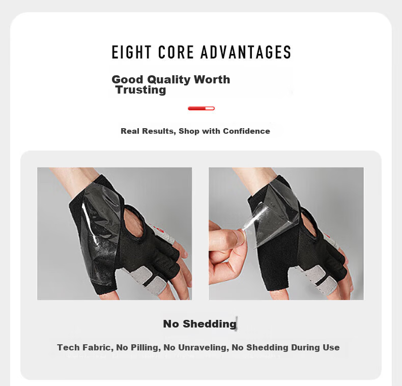 Li-Ning Fitness Gloves for Men And Women, Sports Pull-Up Bar Equipment Training, Wear-Resistant Non-Slip Cycling Fingerless Gloves for Weightlifting And Exercise 19