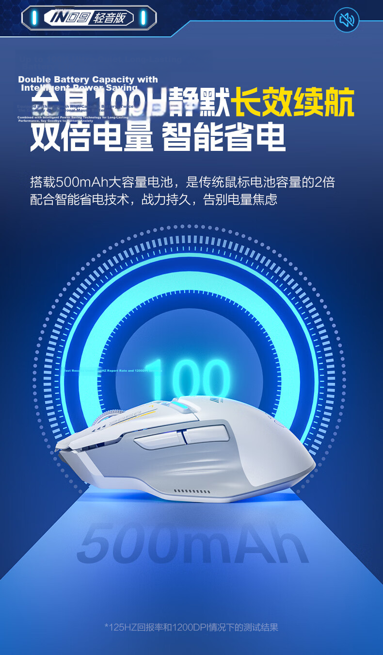 INPHIC IN9 Star Flash Wireless Bluetooth Wired Gaming Mouse Three-Mode Ergonomic RGB Macro 24000DPI for PUBG LOL CSGO Desktop Laptop 6
