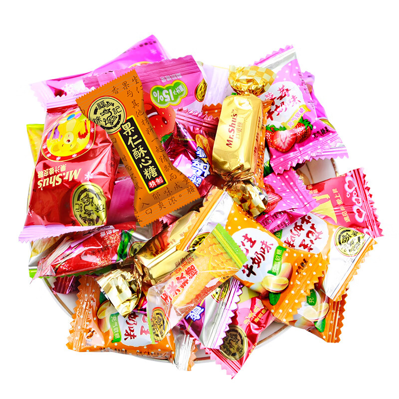 阿尔卑斯徐福记混合糖果2.2斤/袋约120颗散装喜糖多品牌休闲零食
