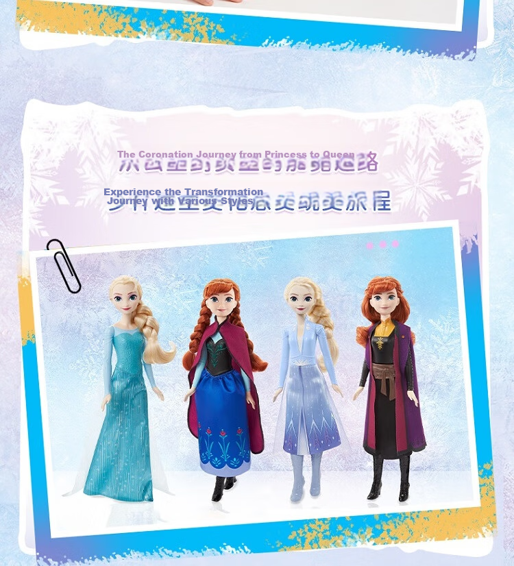 Barbie Pretend Play Birthday Gift Box, Frozen Princess Castle Toy - Elsa Ice Castle Set JDP63 13