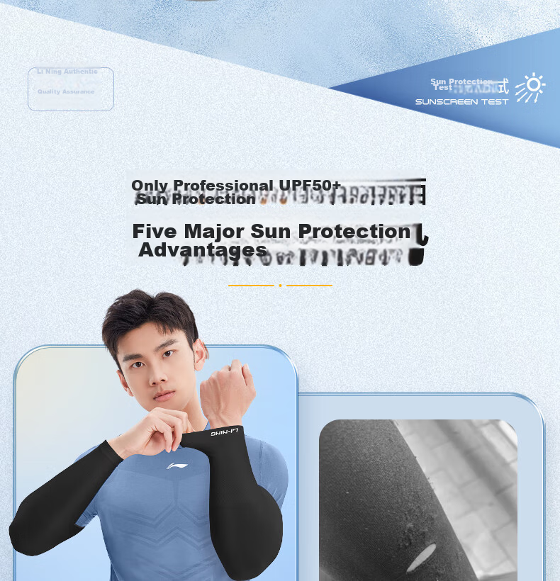 Li-Ning Ice Silk Arm Sleeves for Men And Women, UV Protection Arm Guards, Cycling Sleeves, Sun Protectio 3