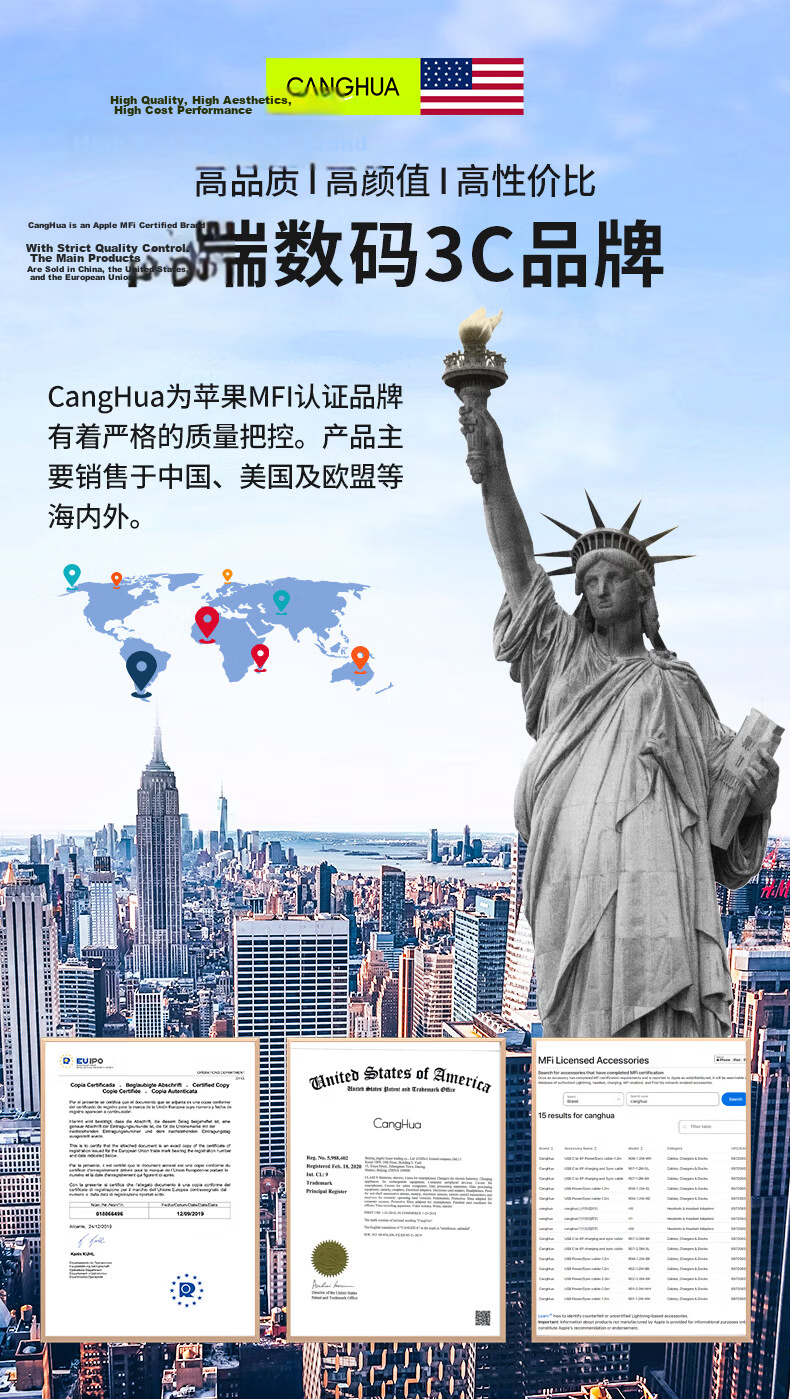 CangHua Charging Cable Compatible with Mitu Children's Watch C7A/7/6X/7X/6C/5C Upgraded Version 5X/2S/4C/4X/4Pro Xiaoxun Xiaomi Redmi Phone Charger 1