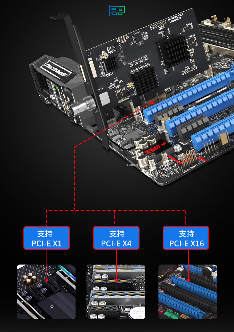 Acasis PCIE Internal HDMI Capture Card Compatible with PS4/5/Xbox Game Streaming, Douyin 4K Camera DSLR Video Live Streaming Desktop Computer Recording Card AC-2583 13