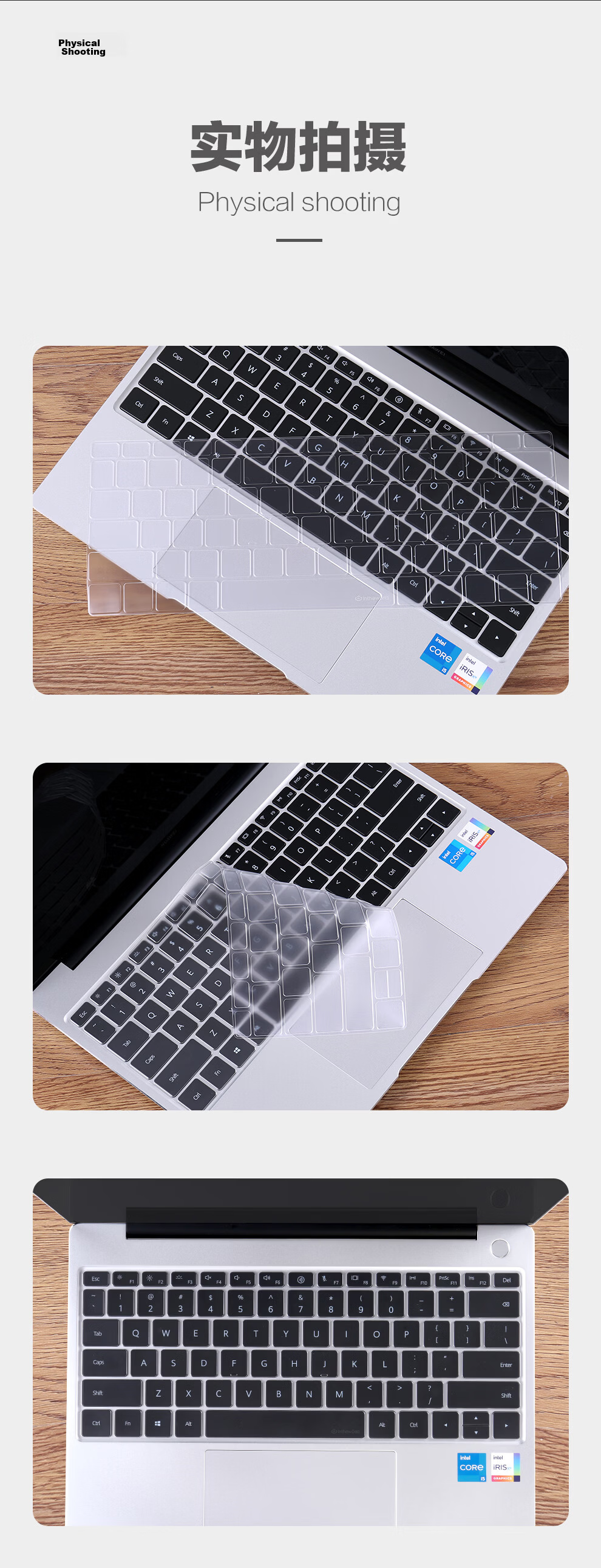 Jichuan Huawei MateBook X Pro Keyboard Cover 2021 Model, 13.9-Inch Laptop Keyboard Protector, TPU Ultra-Thin Transparent Invisible Dust-Proof Film, Waterproof Cover 10