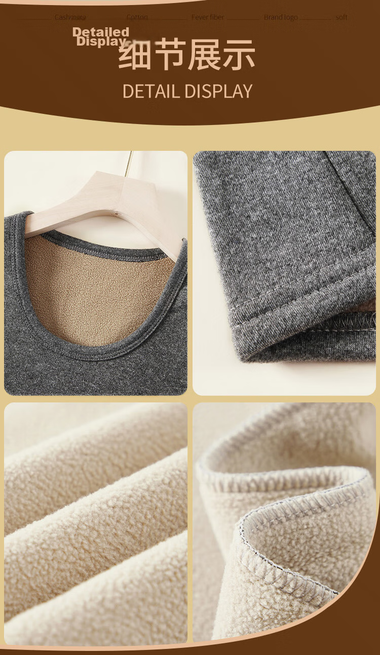 LangSha Thermal Vest for Men, Autumn And Winter, Lambswool Fleece-Lined, Thickened, Slim-Fit, Inner Wear, Cold-Proof Base Layer for Me 16