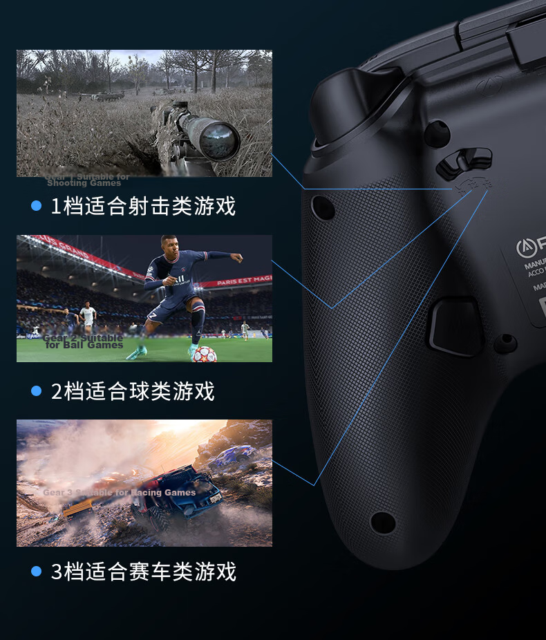 PowerA Xbox Official Authorized Xbox One Xbox Series X|S Wired Controller with Back Buttons for Assassin's Creed Valhalla, FIFA 24, Monster Hunter Rise 17