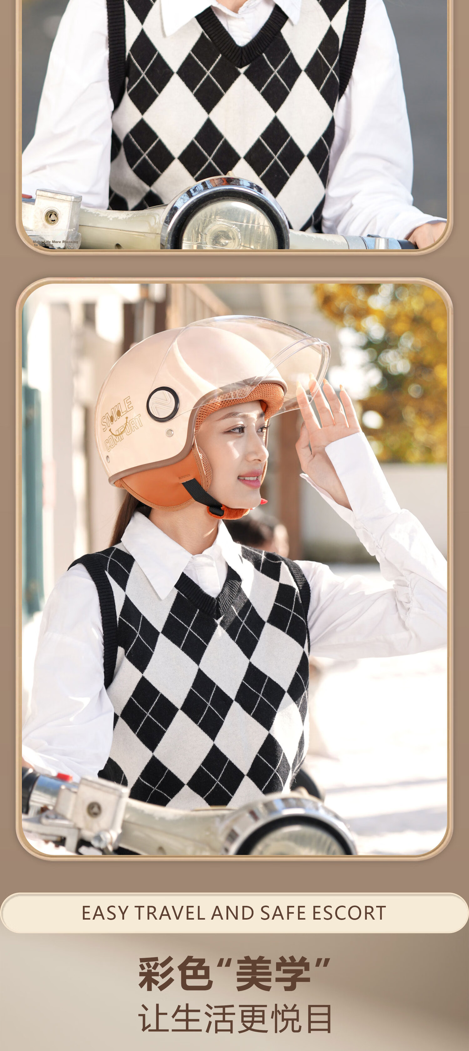 FOREVER 3C Certified Electric Bike Helmet Autumn Winter Anti-Freeze Warm Motorcycle Personalized Safety Helmet Unisex Four Seasons Universal Electric Scooter Anti-Fog T68 Long Visor [Cloud Carbon Blac 10