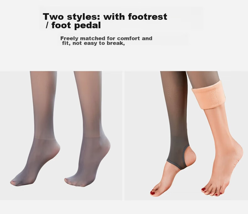 Langsha Sheer Nude Tights for Women Thin Spring Autumn Outerwear Plus Size Seamless Skin-Like Pantyhose 10