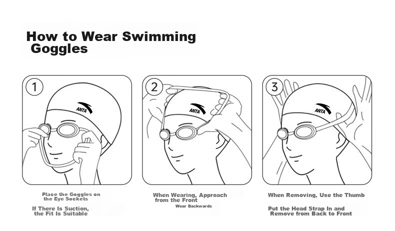 ANTA Swimming Goggles with Prescription Lenses, Waterproof Anti-Fog High-Definition Professional Swim Glasses And Cap Set for Men And Wome 17
