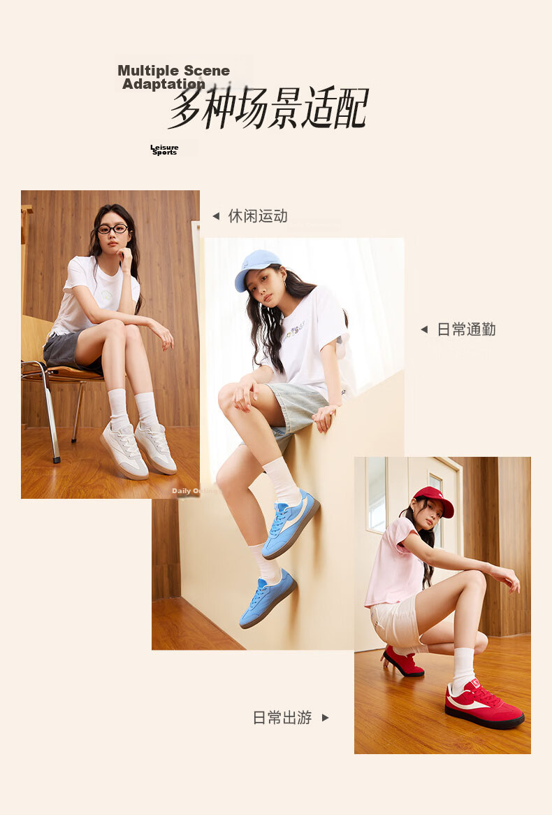 QIAODAN Women's Shoes, Classic Thin-Soled Training Shoes, New Summer Breathable Versatile Casual Shoes, Low-Top Sneakers 4