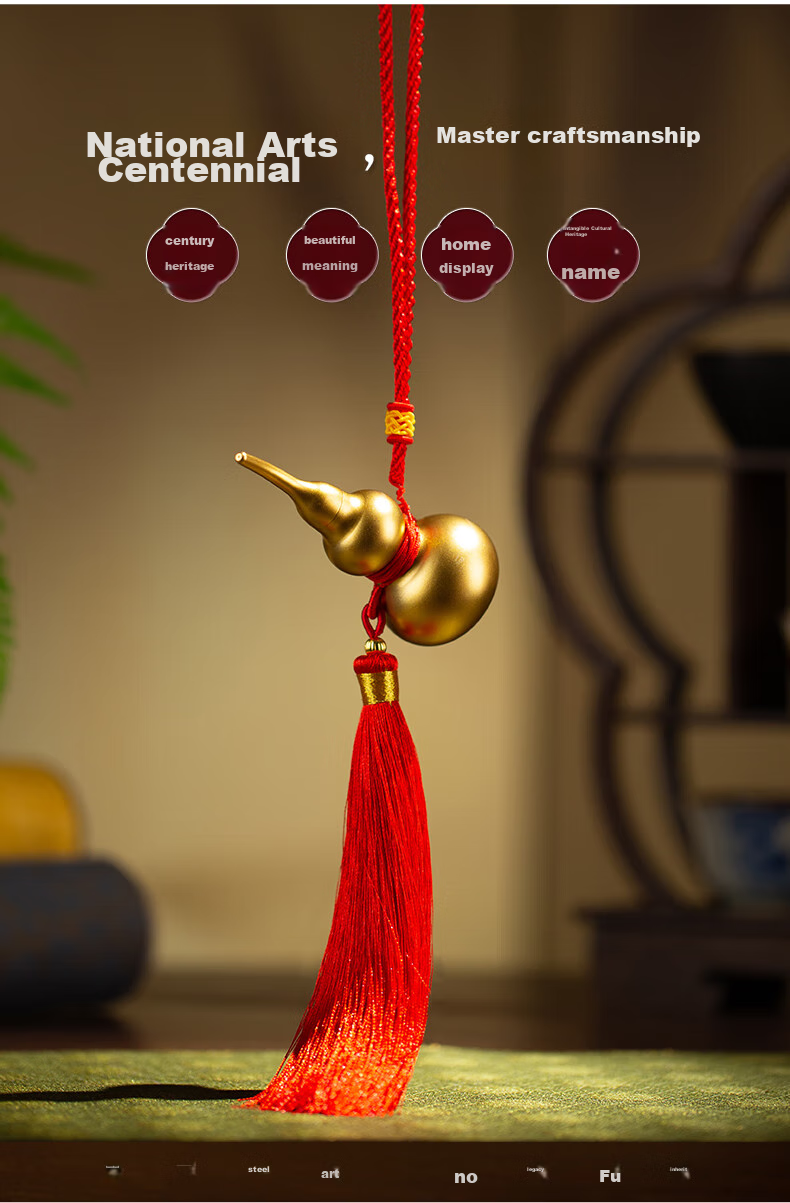 Zhubingren Fulu Huanxi Flower Thread Gourd, Living Room Entrance Car Hanging Ornament 7
