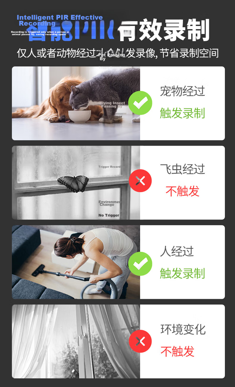 Leiweishi Wireless Battery-Powered 5G Home Door Camera with WiFi, Remote Mobile Monitoring, 360° Panoramic View, Night Vision, No Power Plug Needed, Indoor and Outdoor Use 14