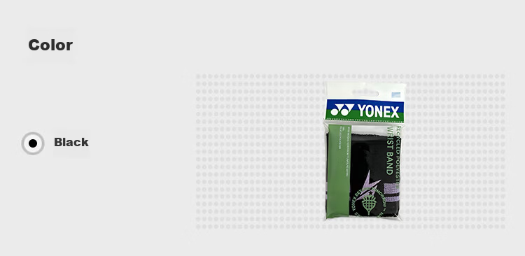 YONEX Wristband, Sports Fitness Sweat-Absorbing Wristband, Badminton Basketball Tennis Protective Gear, AC053 Blue, 2-Pack 2