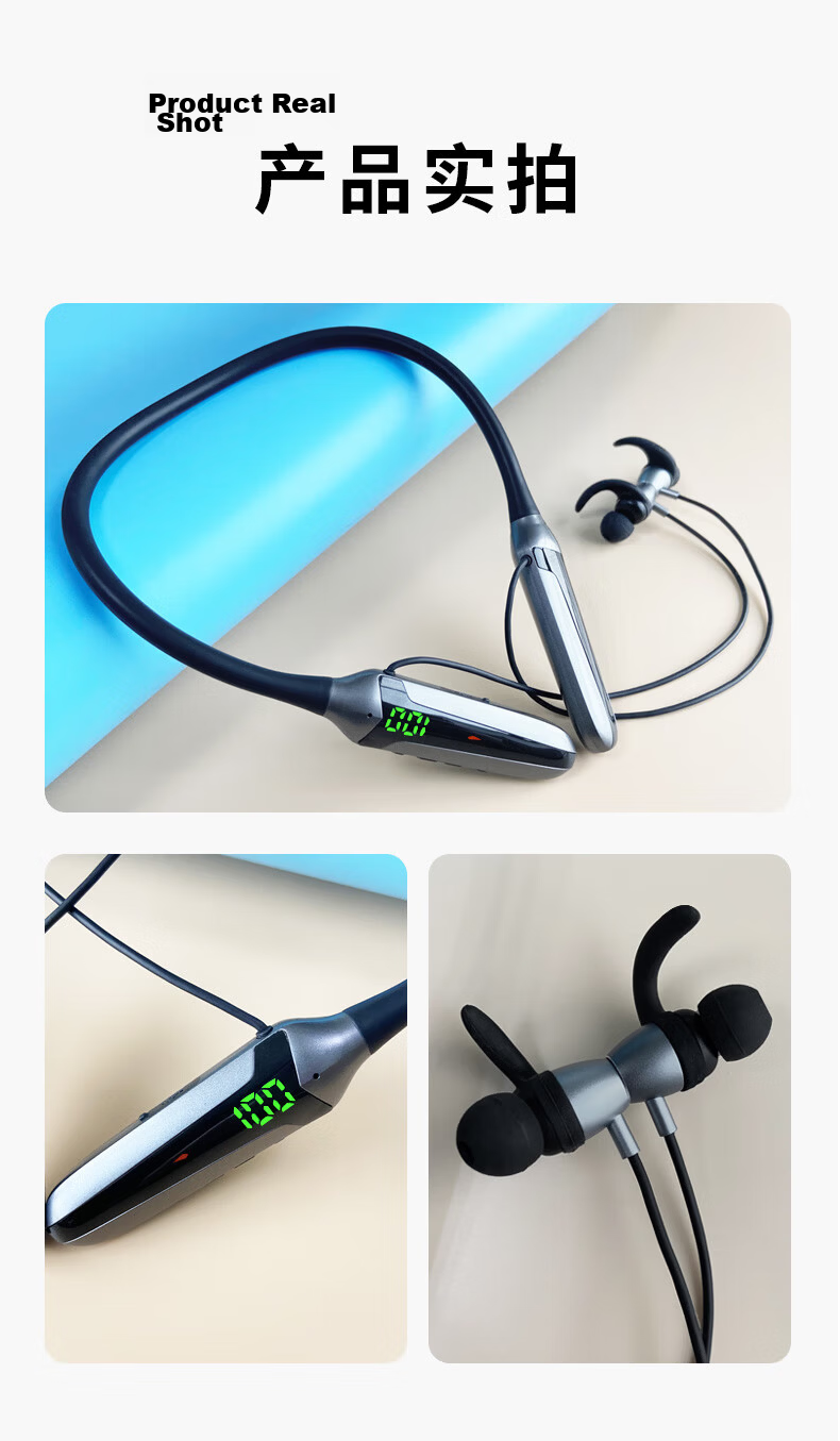 Masentek Y10 Wireless Gaming Bluetooth Headset Neckband Style Low Latency for PUBG, Sports Headphones Compatible with Huawei, Apple, Xiaomi And Other Phones And Computers 14