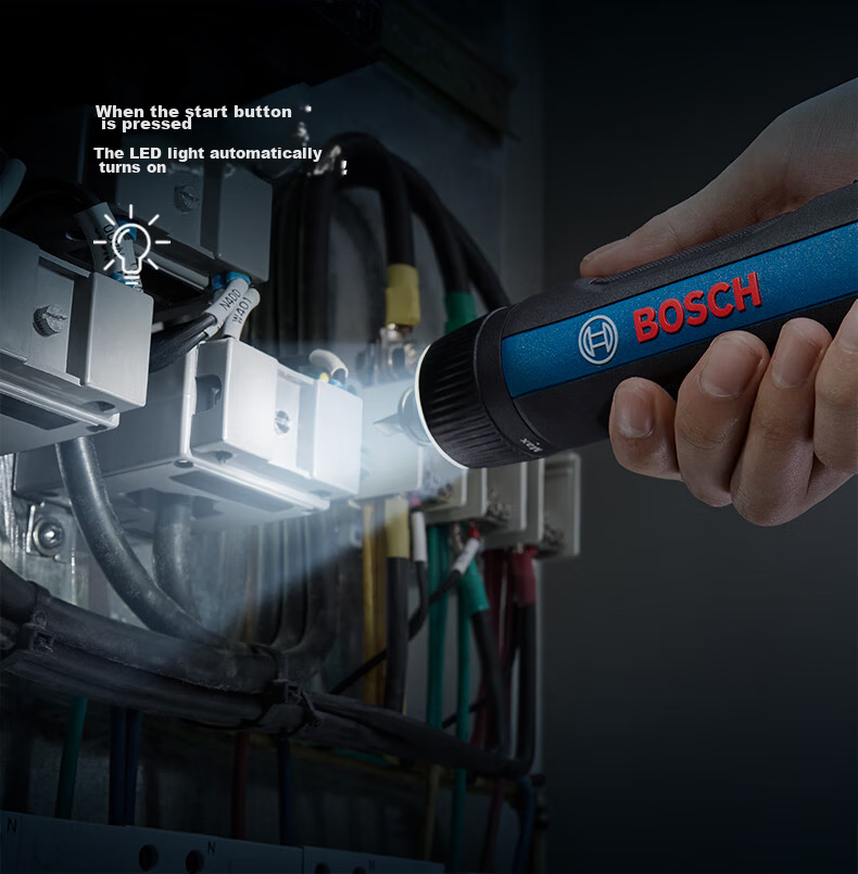 BOSCH Electric Screwdriver, Long-Lasting Battery Life, Clear Illumination, Lithium Battery Screwdriver Tool Box Set IXO 7 8