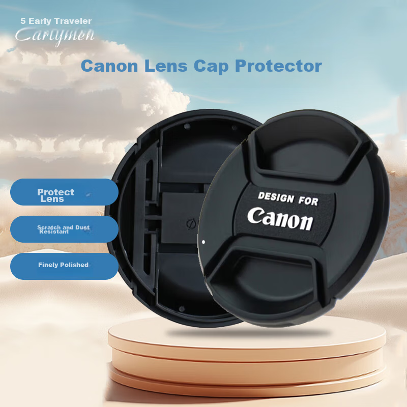 Earlymen 77mm Canon Lens Cap Protective Cover for Canon 24-105 Kit Lens, 70-200F2.8, etc. EOS 5D4/6DII/6D Camera Accessories Lens Cap