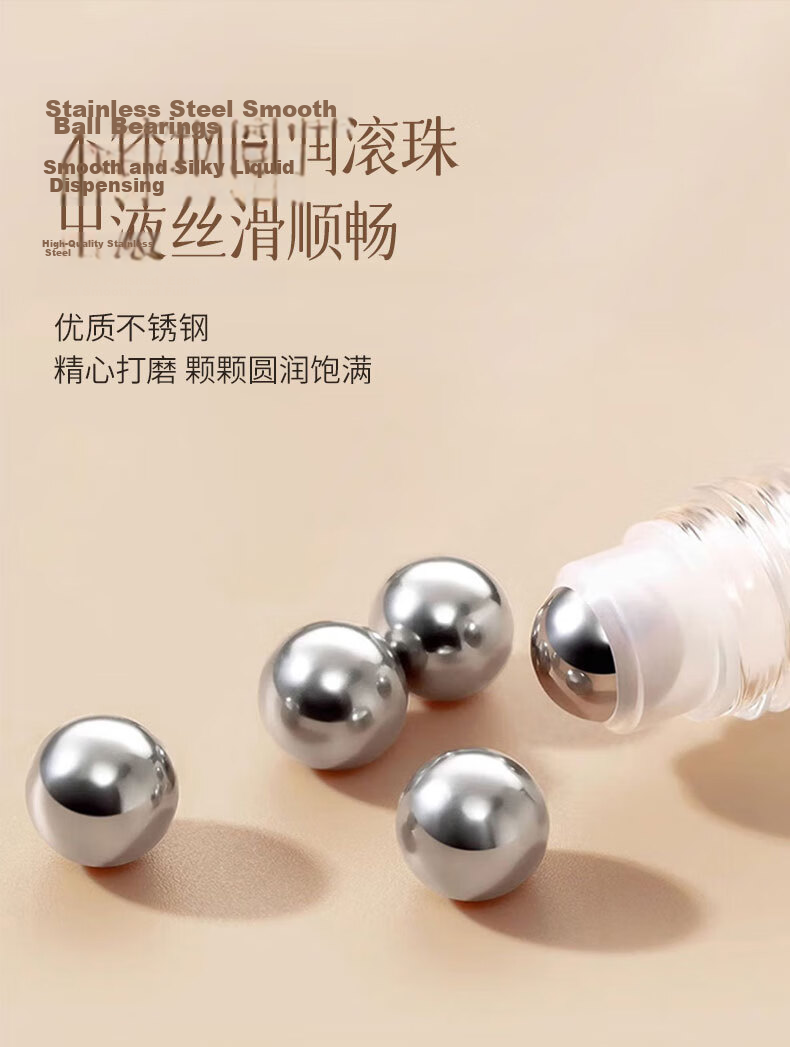 Morning Dew Roll-On Perfume Refill Bottles Glass 10ml*2 Portable Sample Lip Oil Roller High-End Essential Oil Empty Bottles 4