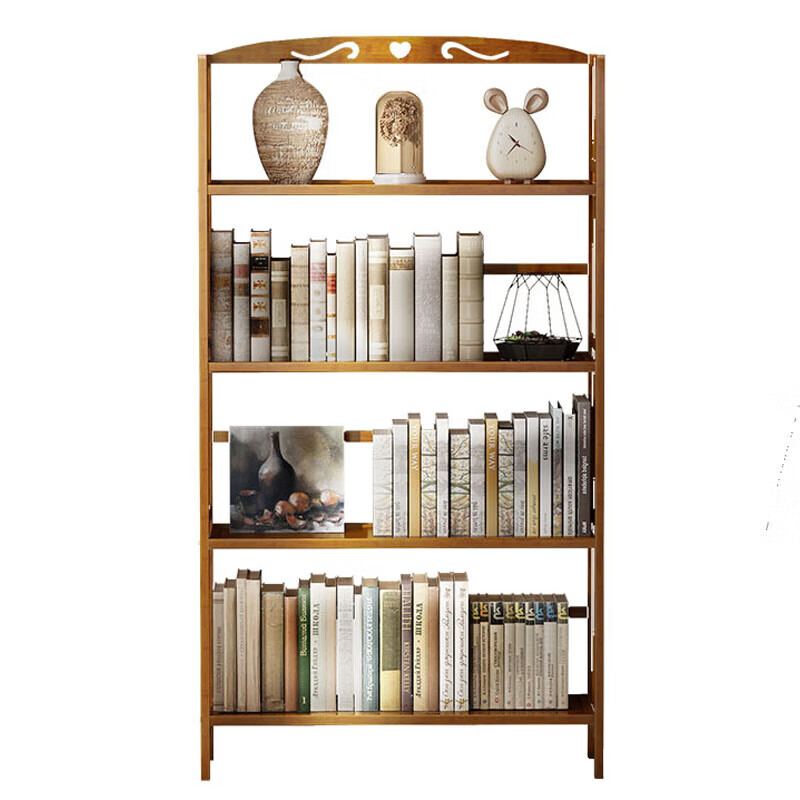 Anerya Simple Floor-standing Nan Bamboo Bookshelf Storage Rack Display Shelf Study Storage Organizer