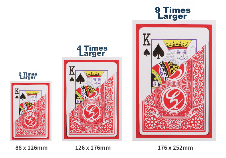 Wangjing Poker, 9 Times Oversized Playing Cards, Texas Hold'em Large Cards, Playing Cards for Outdoor Activities And Camping, Creative Board Game Accessories 16