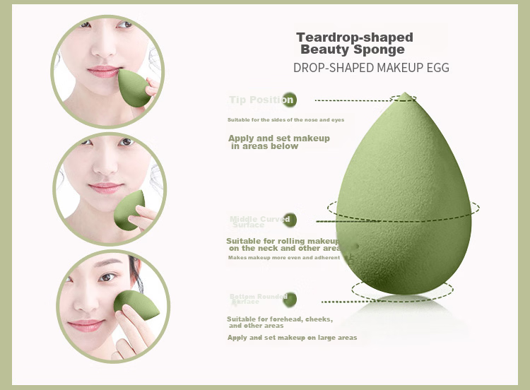 UPLUS Strawberry Mousse Beauty Blender, Powder-Saving Makeup Sponge, Egg-Box Powder Puff, 8 Pieces with Box, Holiday Gift Set 4