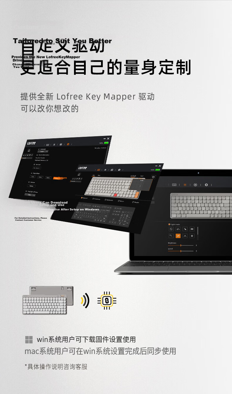 LOFREE Xiaoshun Youth Edition, 84-Key Wireless Mechanical Keyboard, Low Profile, Tri-Mode Gasket Keyboard, White, Lightweight And Agile 17